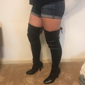 NWOT thigh high high heel boots